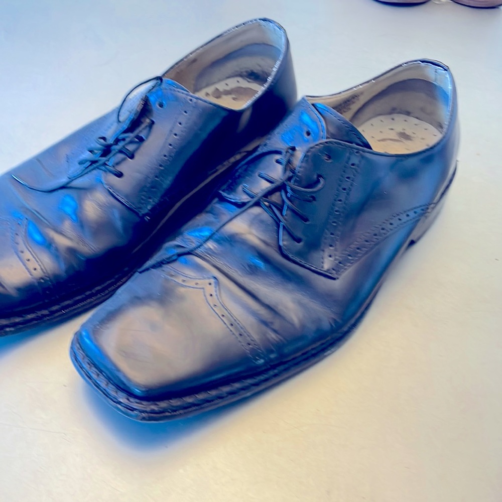 80’s Vintage Stacy Adams Dress Shoes - Sz 13 - Black